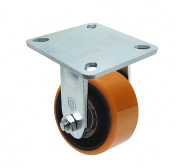 Rodizio Fixo 314 Roda Pu Laranja 3' Ajax
