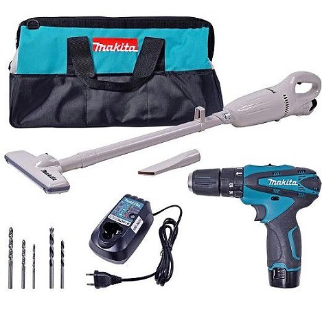 Parafusadeira Bateria 12V Dk1204X1   Kit Makita