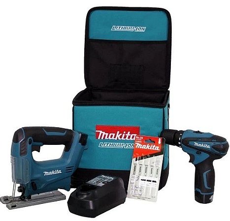 Parafusadeira Bateria 12V Dk1475X3   Kit Makita