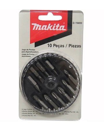 Jogo P/Fixar Parafusar   10Pc     D15693 Makita