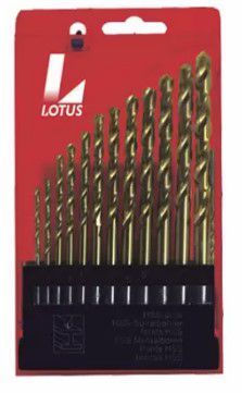 Jogo de Broca Aço Rápido 08Pcs 2,0 A 13 Mm Titanio Lotus