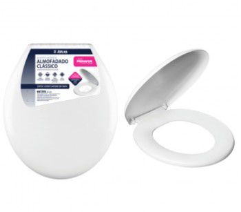 Assento Sanitario Almofadado Branco Atlas