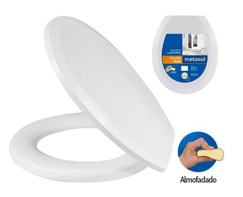 Assento Sanitario Almofadado Plusbr Metasul