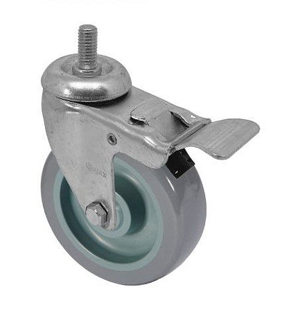 Rodizio 312 Fixo Com Base Termoplastico