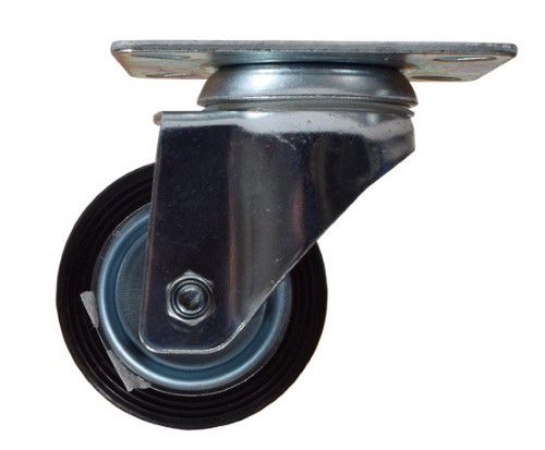 Rodizio 512 Fixo Com Base Borracha Pta