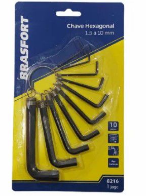 Jogo De Chave Allen  1,5A 10 Pcs Brasfort