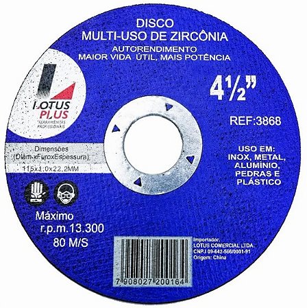 Disco Corte Multi 4.1/2' 3868 Lotus