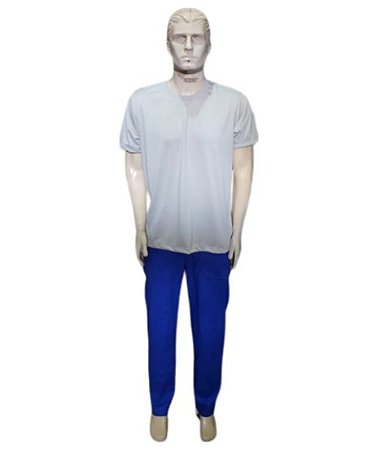 Camiseta Poliester Longa P Azul