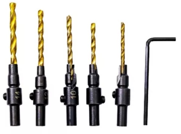 Jogo De Broca Escariadora Para Madeira Com 6 Peças - Modelo 2805