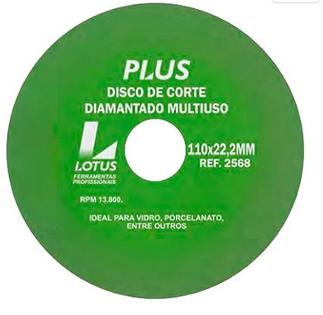 Disco diamantado 4' vidro 1,0mm 2568
