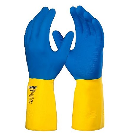 Ca 5774  Luva Neoprene Bicolor Tam 8 M Da-244