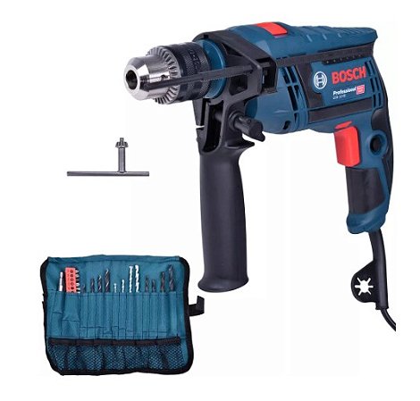 Furadeira 1/2' 650W Gsb 13 Re 220V   Acessorios Bosch