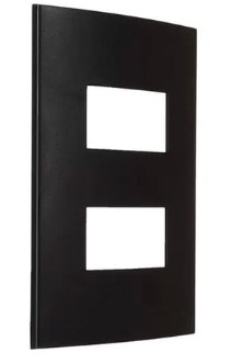 Placa 4X2 2F Preta Clean Ebony