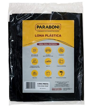 Lona Plastica Para Protecao 3Mx2M
