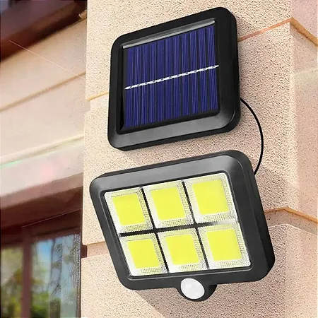 Refletor de led  20w com placa solar com sensor