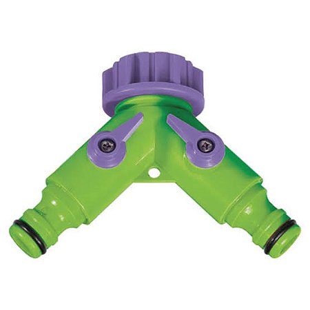 Derivacao tipo y engate rapido 2 saidas ajustaveis 3/4