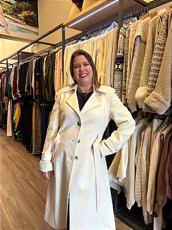 Casaco em Ponto Roma com Cinto - VANEWS 15703