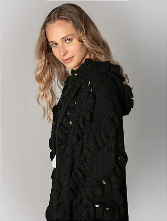 Casaco Alongado em Ponto Vazado - ABENÇÃO 11767