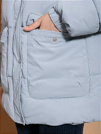 Jaqueta Oversized com Gola Alta - BIAMAR 51024