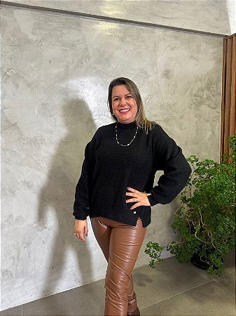 Blusa Mullet com Mangas de Cava Quadrada - BIAMAR 11454