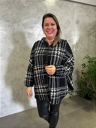 Capa com Capuz e Fechamento em Botões - ABENÇÃO 10537