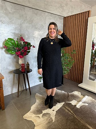 Vestido Midi com Tecimento em Tranças - ABENÇÃO 10558