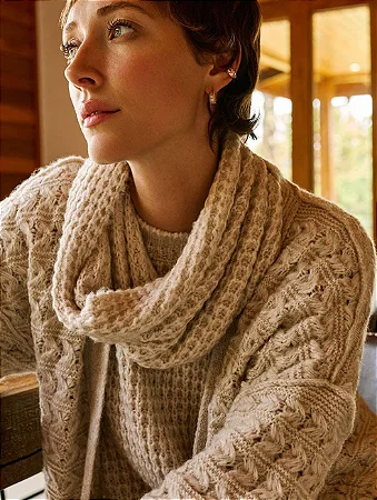 Blusa Alongada com Gola Removível - BIAMAR 11889