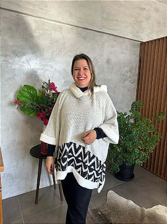 Capa Ampla em Padronagem Geométrica - BIAMAR 10649