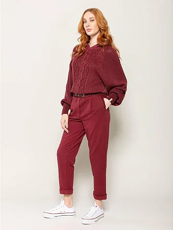 Calça com Bolsos Faca e Barra Dobrada - BIAMAR 11579