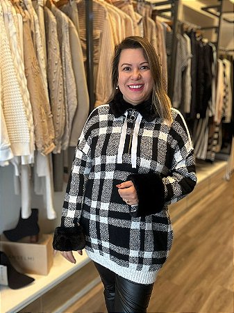 Blusa em Padronagem Xadrez - ABENÇÃO 11137