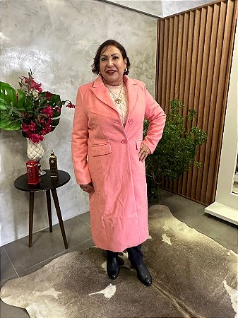 Casaco Alongado com Fechamento em Botão - ALPELO 08142