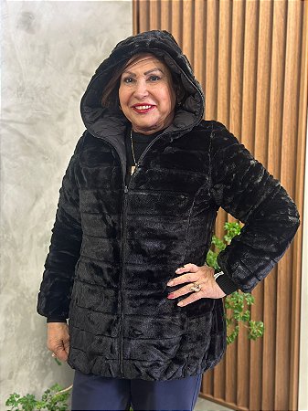 Jaqueta Reversível com Fechamento em Zíper - ALPELO 00144