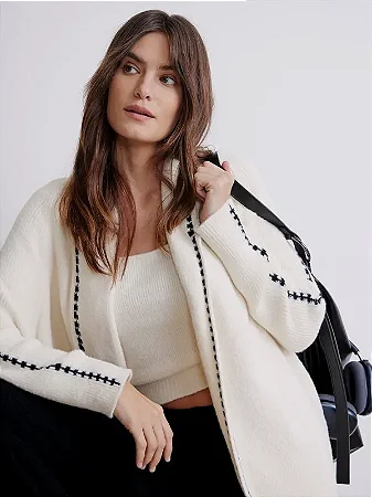 Casaco sem Fechamento com Lapela - NORI 16544