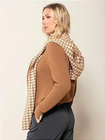 Manta em Padronagem Pied com Capuz - BIAMAR 11850