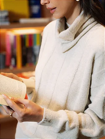 Blusa Canelada com Gola Removível - BIAMAR 11946