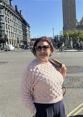 Blusa em Ponto Losango Relevo - ABENÇÂO 11703