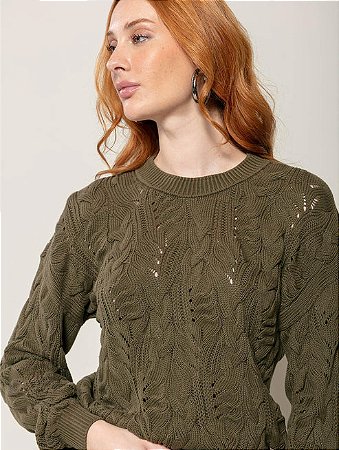 Blusa com Tecimento em Tranças - BIAMAR 11840