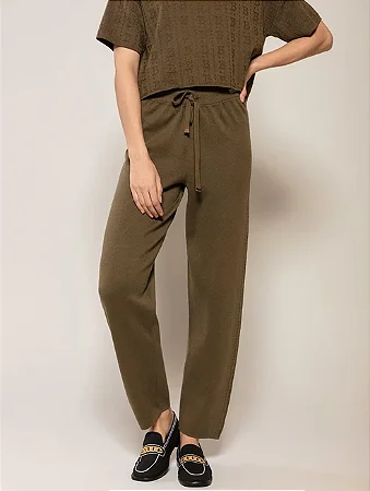 Calça Reta com Logomarca nas Laterais - BIAMAR 11669