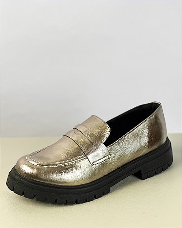 MOCASSIM METALIZADO TRATORADO - ANNA