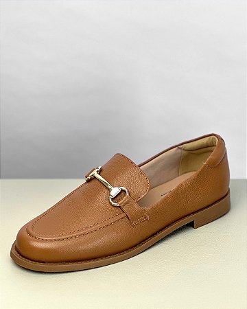 MOCASSIM CARAMELO COURO CORRENTE - AMÁLIA