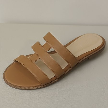 FLAT RASTEIRA CARAMELO - CORA