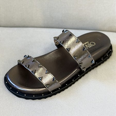 PAPETE PRATA VELHO ENFEITES METAIS - LOU