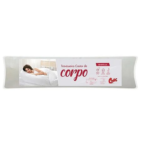 Travesseiro Castor de Corpo 140x40x22cm