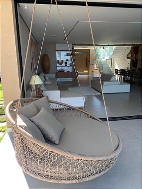 Cadeira de Balanço Suspensa em Corda Náutica: Conforto e Estilo | Comp -  Davi Decor tudo para decorar sua casa
