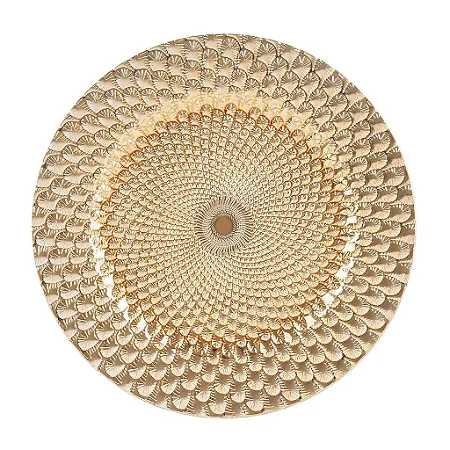 Sousplat Plástico Dourado