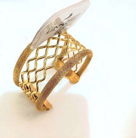 Pulseira Feminina Folheada a Ouro