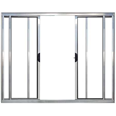 Janela Vitro 4 Folhas Alumínio Brilhante Modular