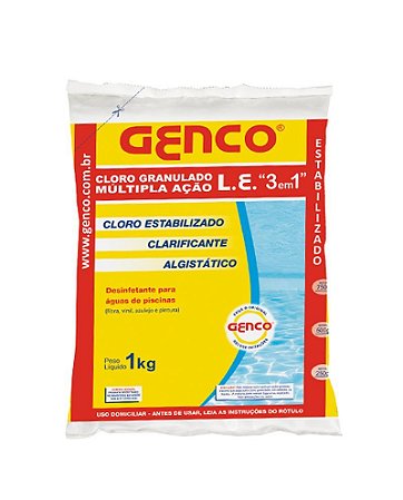 CLORO L.E. 3 EM 1 GENCO 1KG