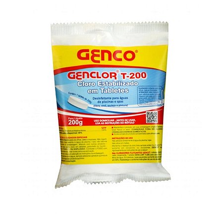 CLORO EM PASTILHA GENCLOR GENCO 200G