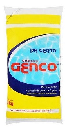 PH CERTO ELEVADOR DE ALCALINIDADE GENCO 2KG